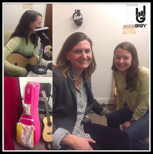 Madeleine got to sing live on the radio!