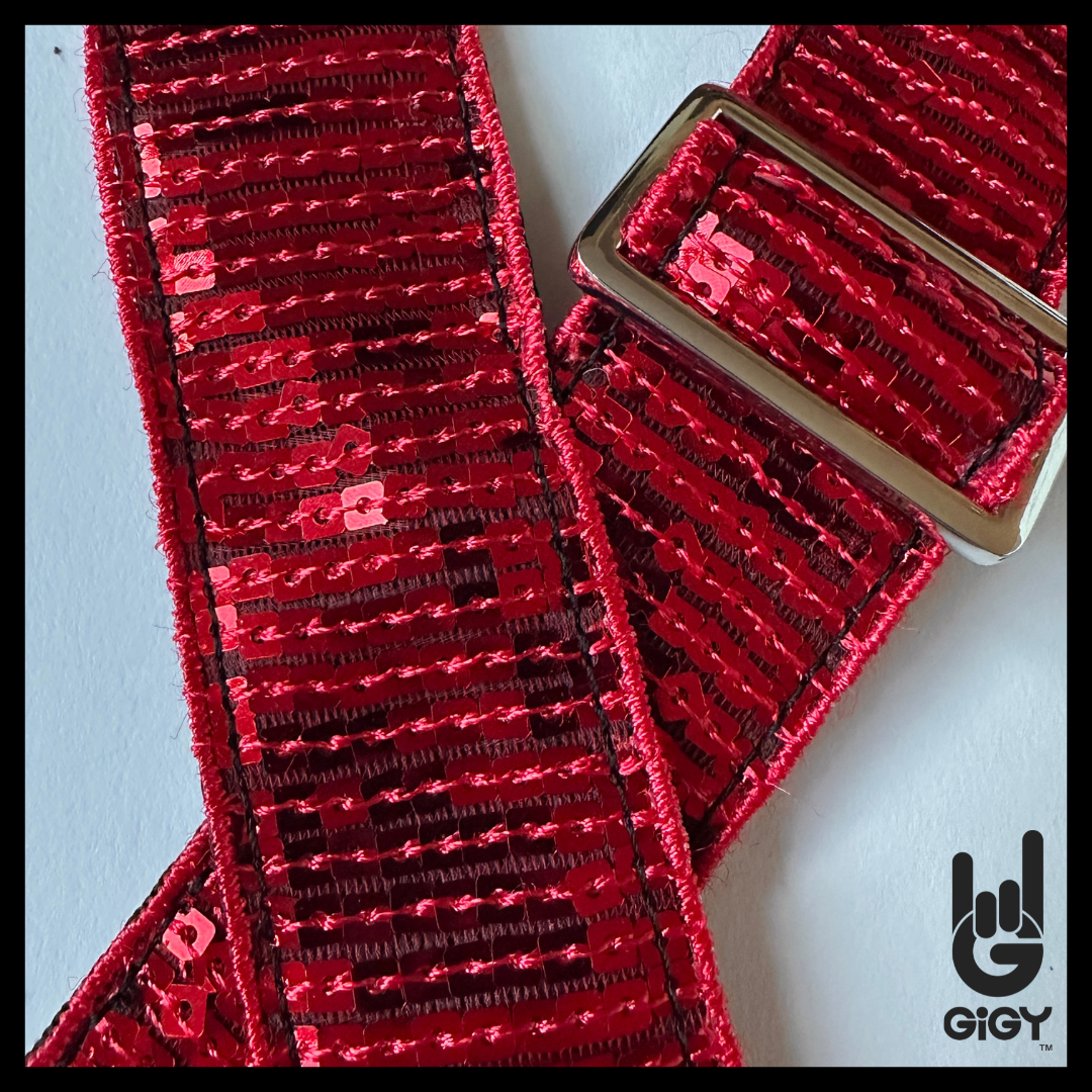Red Sequin Bag Strap