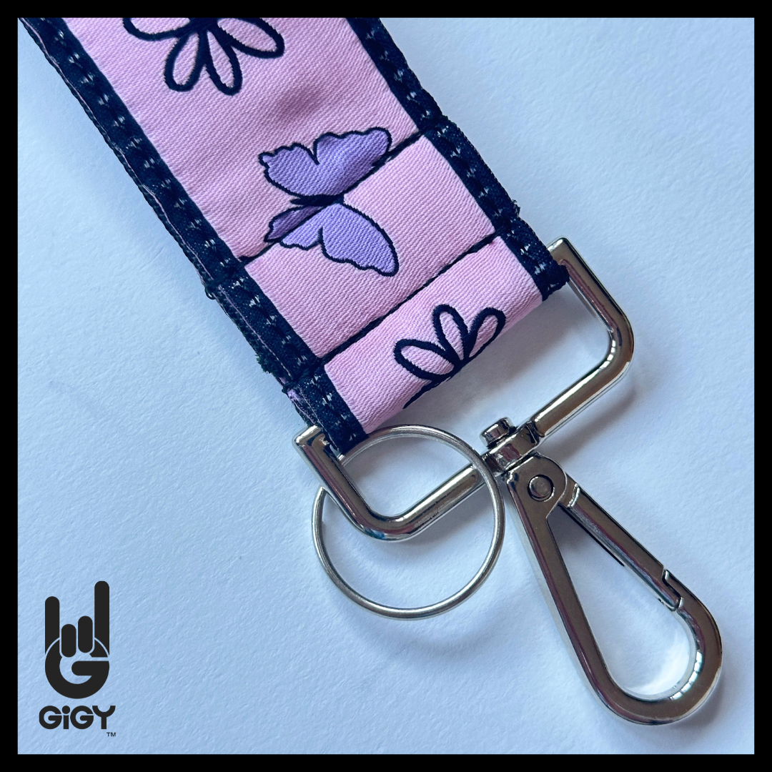Daisies + Butterflies Wristlet Strap