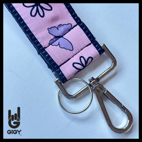 Daisies + Butterflies Wristlet Strap